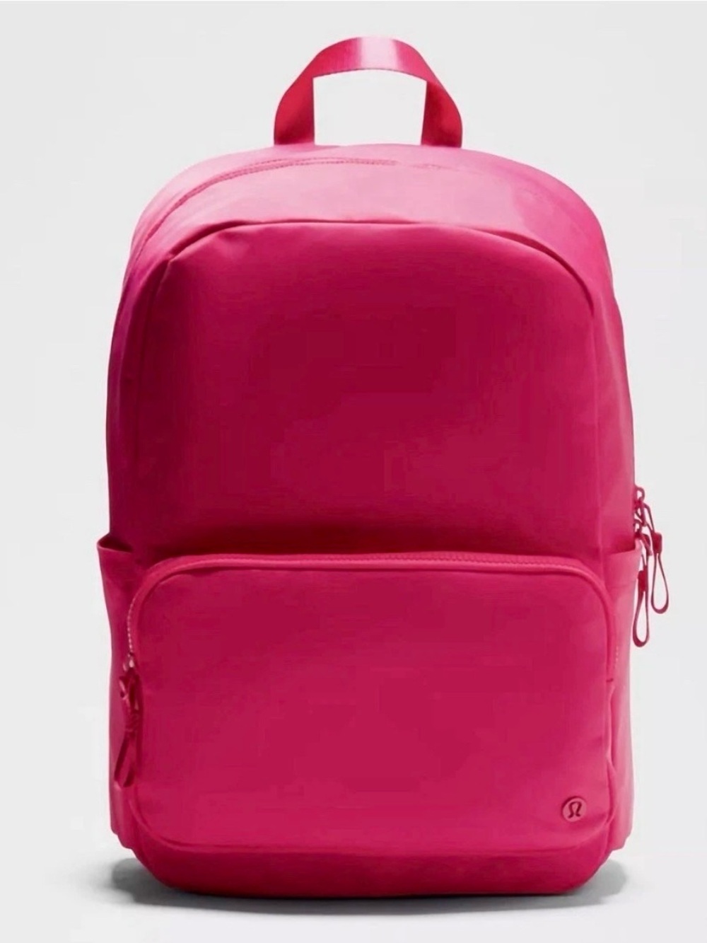 Lululemon NEW Everywhere Backpack 22L Nylon Padded Straps Shock Pink Zip Laptop